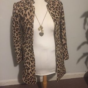 H&M Leopard Print Coat